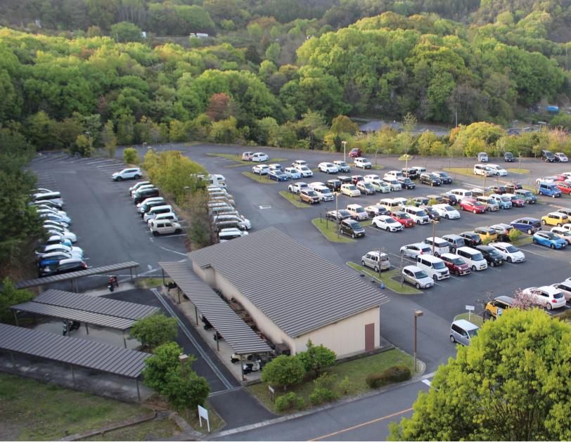 学内駐車場の写真
