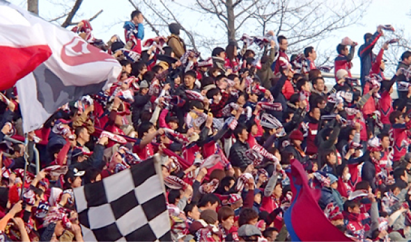 多くの観客が応援している様子の写真