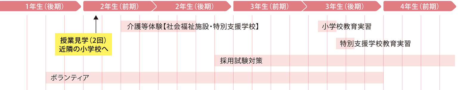 4年間プログラムの表
