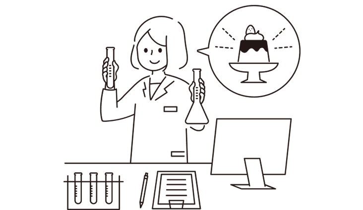 食関連企業（食品メーカー・流通小売・委託給食施設）のイメージイラスト